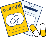 おくすり手帳や処方されているお薬